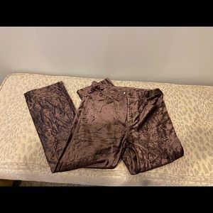 Free people crushed velvet pants